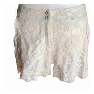 🌸Max and Riley Lace Women Cream Shorts Size Large 🌸‎